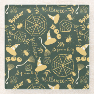 Happy Halloween Glass Coaster
