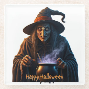 Happy Halloween  Glass Coaster