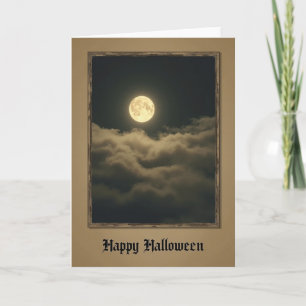 Happy Halloween Glowing Orb Card
