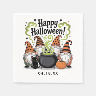 Happy Halloween Gnome Cute & Festive Halloween Napkin