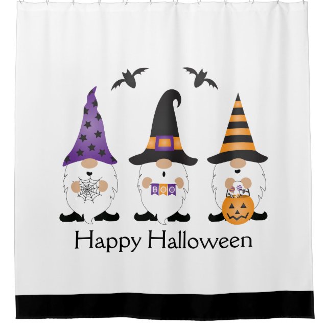 Happy Halloween Gnomes Purple Orange (Front)