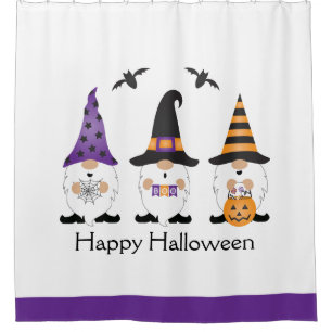 Happy Halloween Gnomes Purple Orange