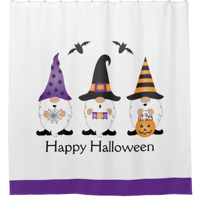 Happy Halloween Gnomes Purple Orange (Front)