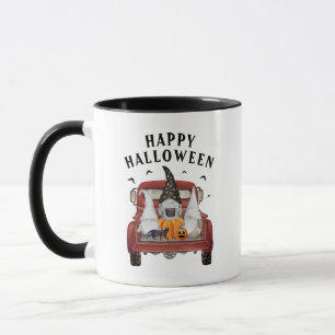 Happy Halloween Gnomes Vintage Truck Mug