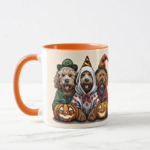 Happy Halloween Goldendoodle Dogs Mug