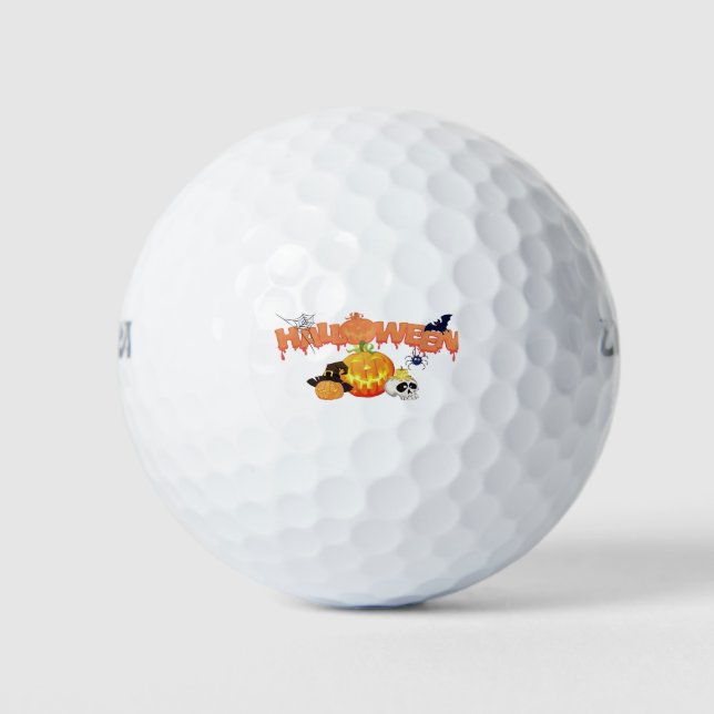 Happy Halloween Golf Balls (Front)