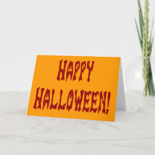 Happy Halloween Gore Text Card