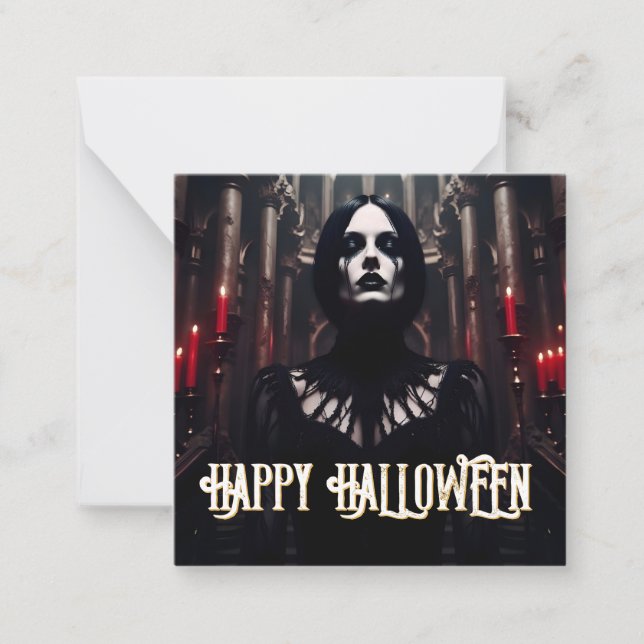 Happy Halloween – Gothic Dark Celebration Card (Front)
