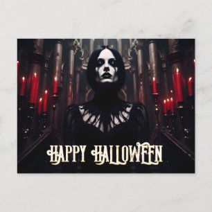Happy Halloween – Gothic Dark Celebration Holiday Postcard