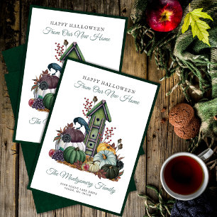 Happy Halloween Gothic New Home Holiday Moving Announcement