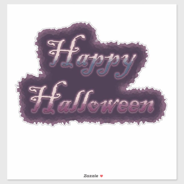 Happy Halloween Gothic Purple (Sheet)