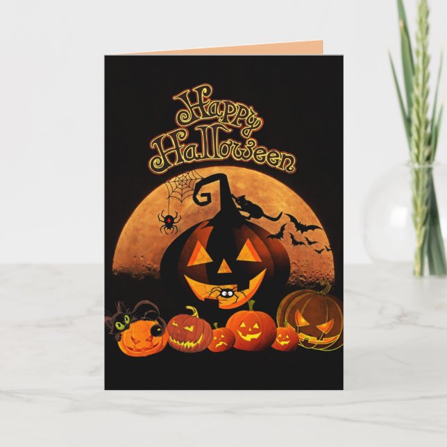 Happy Halloween greeting card (Front)