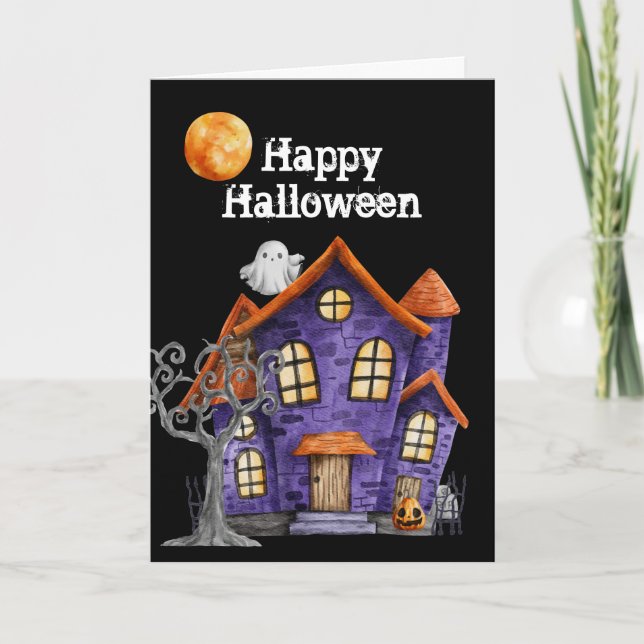Happy Halloween Greeting Card (Front)