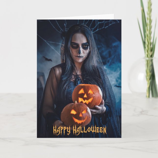 Happy Halloween Greeting Card (Front)