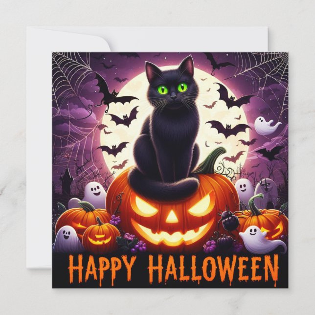 Happy Halloween Greeting Cards  (Front)