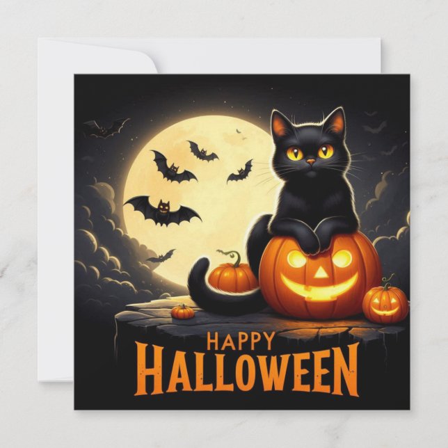 Happy Halloween Greeting Cards  (Front)