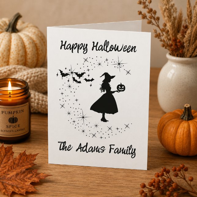 Happy Halloween Greeting Witch Card (Creator Uploaded)