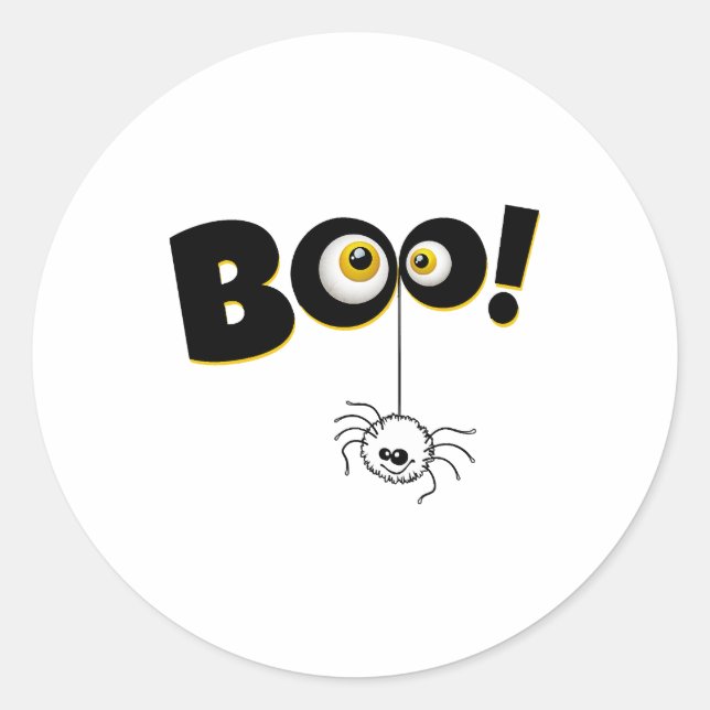 happy Halloween, Halloween party, funny Halloween  Classic Round Sticker (Front)
