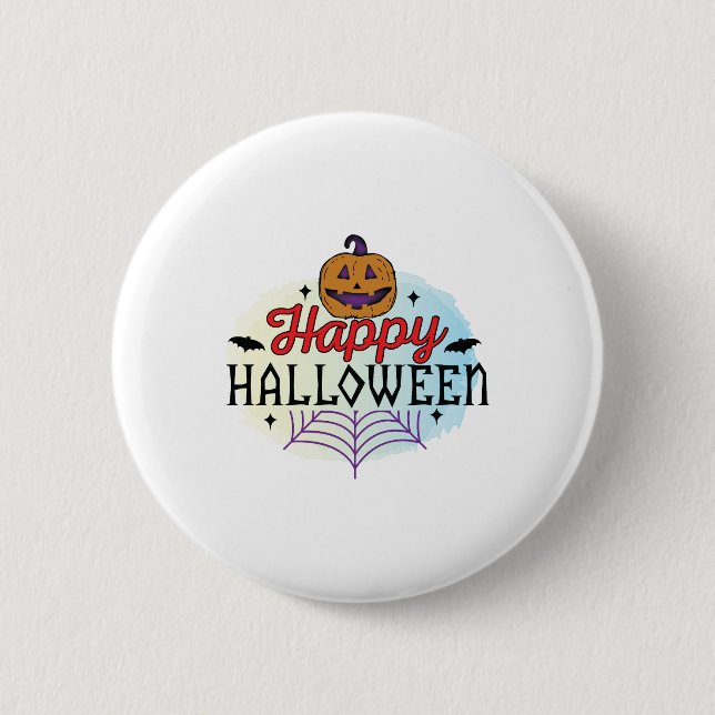 Happy Halloween, Halloween, Scary, Costume 2 Inch Round Button (Front)