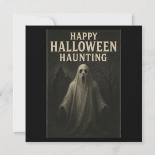 Happy Halloween Hauning - Ghosts Invitation Card