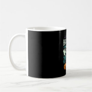 Happy Halloween Haunted Castle Ghosts and Pumpkins Coffee Mug