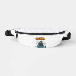 Happy Halloween Haunted Castle Pumpkins Ghosts_1 Fanny Pack