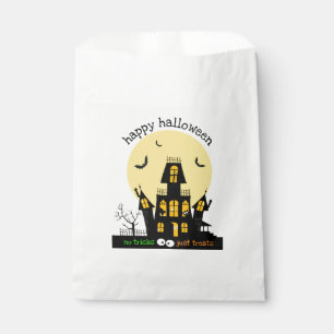 Happy Halloween Haunted House Flying Bats Favour Bag