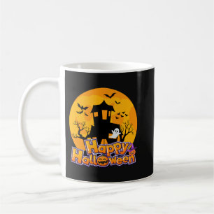 Happy Halloween Haunted House Moon Coffee Mug