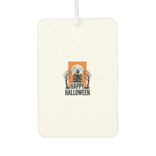 Happy Halloween Haunted House Vintage Graphic_1 Air Freshener