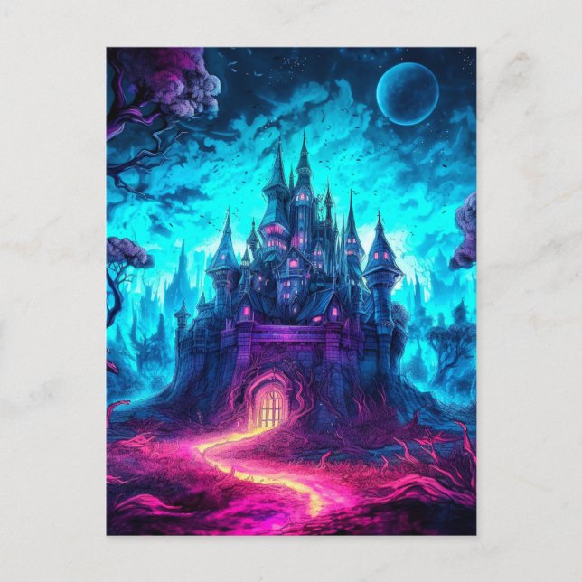 Happy Halloween | Haunted Mansion Postcard (Front)
