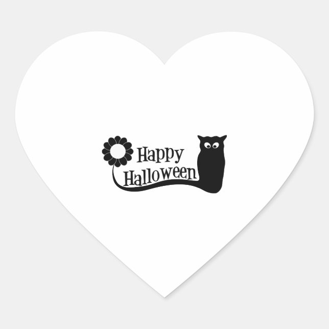 Happy Halloween                       Heart Sticker (Front)