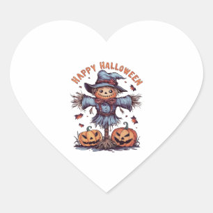 Happy Halloween Heart Sticker