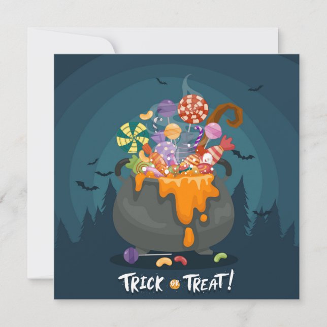 Happy Halloween Holiday Card (Front)