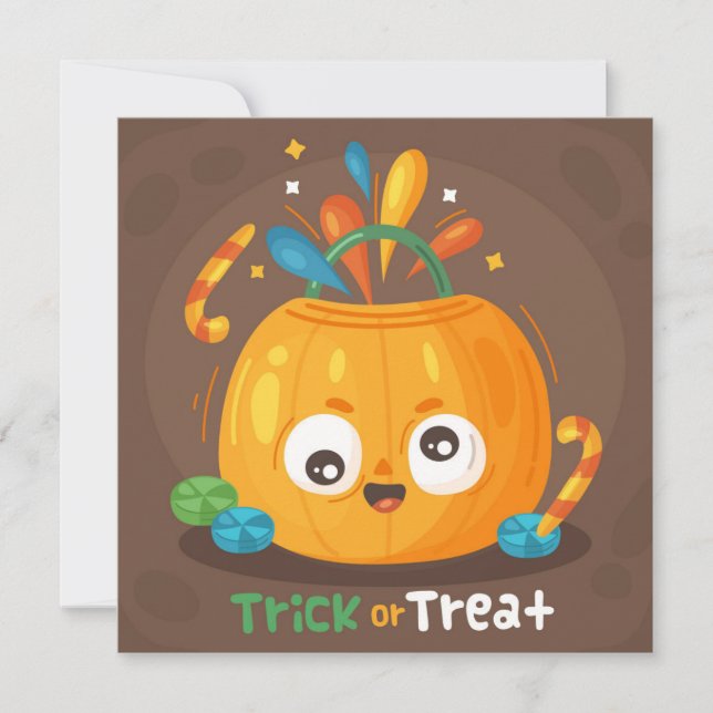 Happy Halloween Holiday Card (Front)