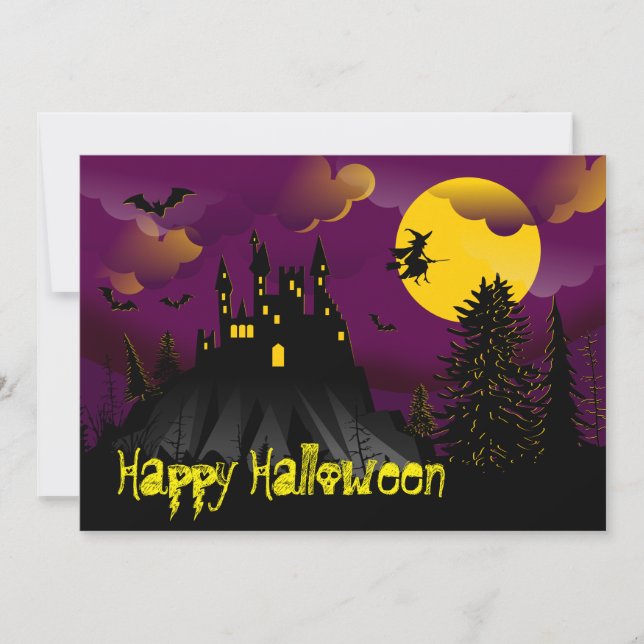 Happy Halloween Holiday Card (Front)