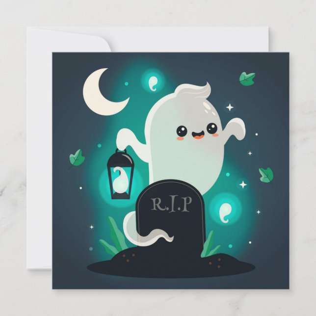 Happy Halloween Holiday Card (Front)