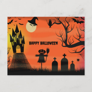 Happy Halloween Holiday Postcard