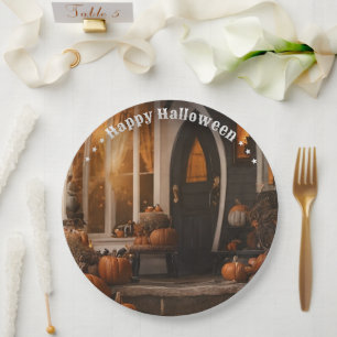 Happy Halloween Home Collection Paper Plate