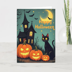Happy Halloween House Card