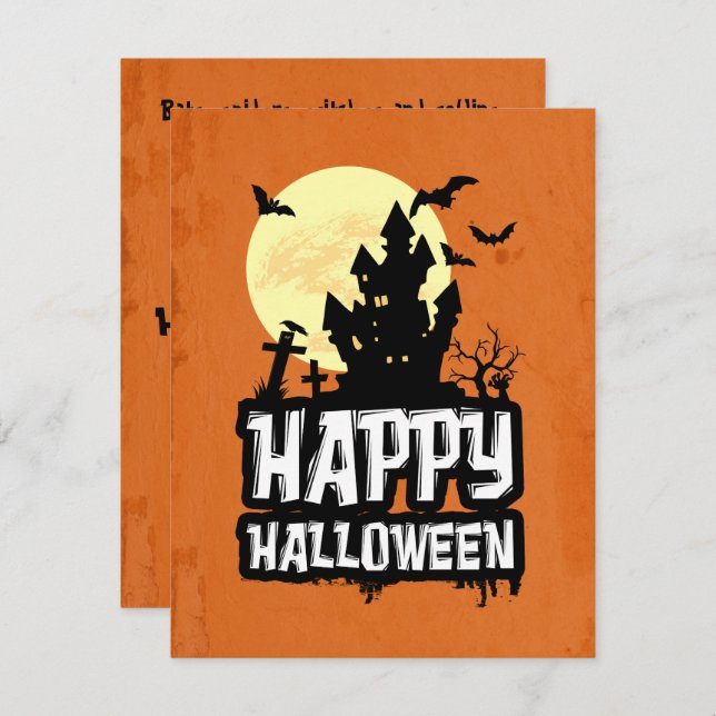 Happy Halloween Invitation (Front/Back)