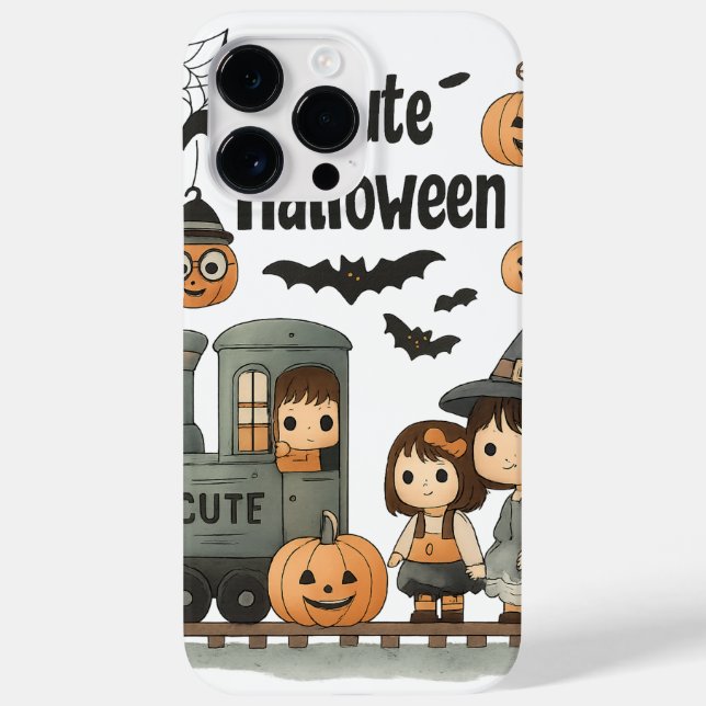 Happy Halloween iPhone Case – Cute Ghost Vampire M (Back)