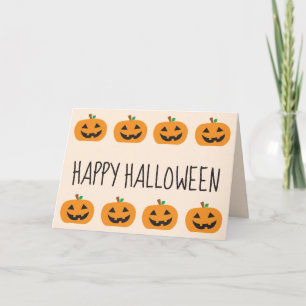 Happy Halloween Jack O Lantern  Card
