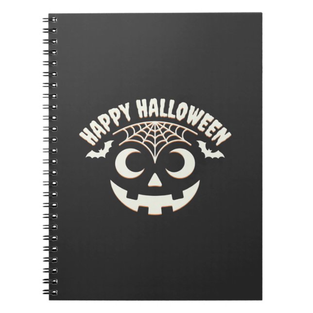 Happy Halloween Jack-O-Lantern Face Design_1 Notebook (Front)