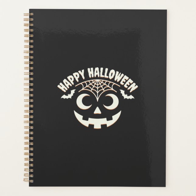 Happy Halloween Jack-O-Lantern Face Design_1 Planner (Front)