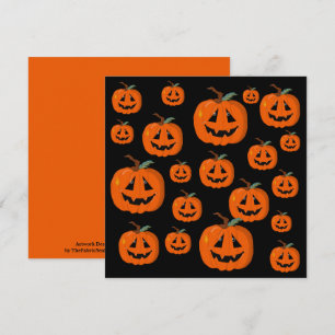 Happy Halloween Jack O Lantern Illustrative Art Card