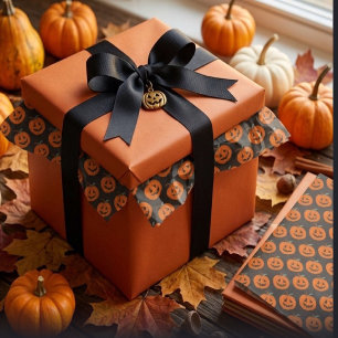 Happy Halloween Jack O Lantern Illustrative Art Tissue Paper