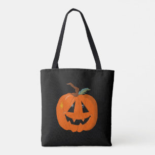 Happy Halloween Jack O Lantern Illustrative Art Tote Bag