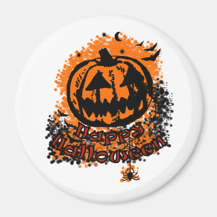 Happy Halloween Jack O Lantern  Magnet