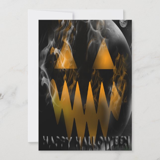 Happy Halloween Jack O Lantern Party Invitation (Front)