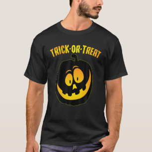 Happy Halloween Jack-O-Lantern Pumpkin Goofy Face T-Shirt
